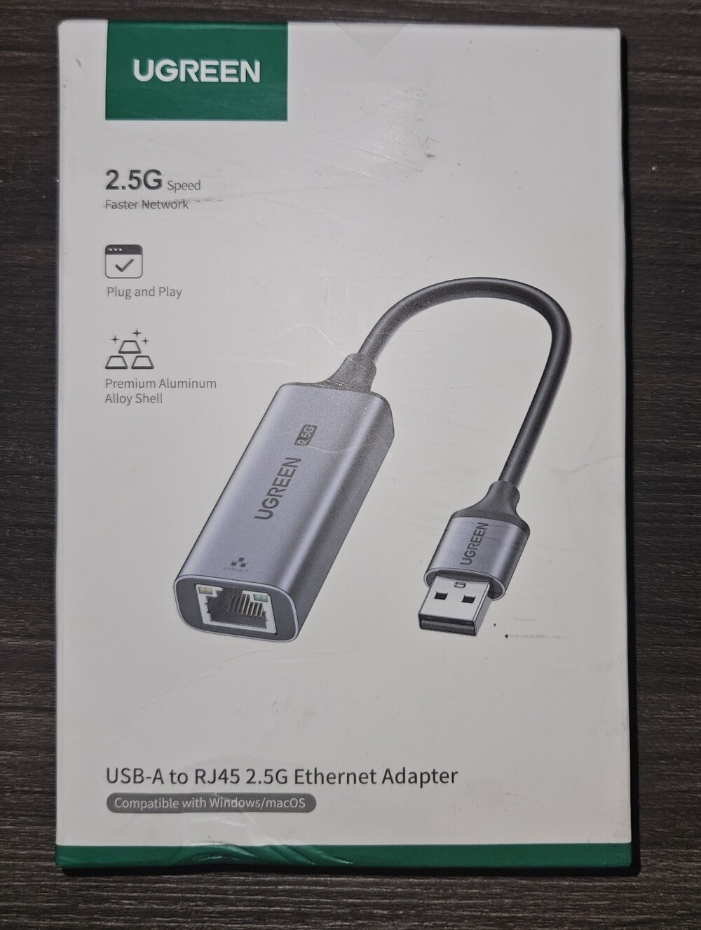USB-A to RJ45 2.5G Ethernet Adapter - Silver